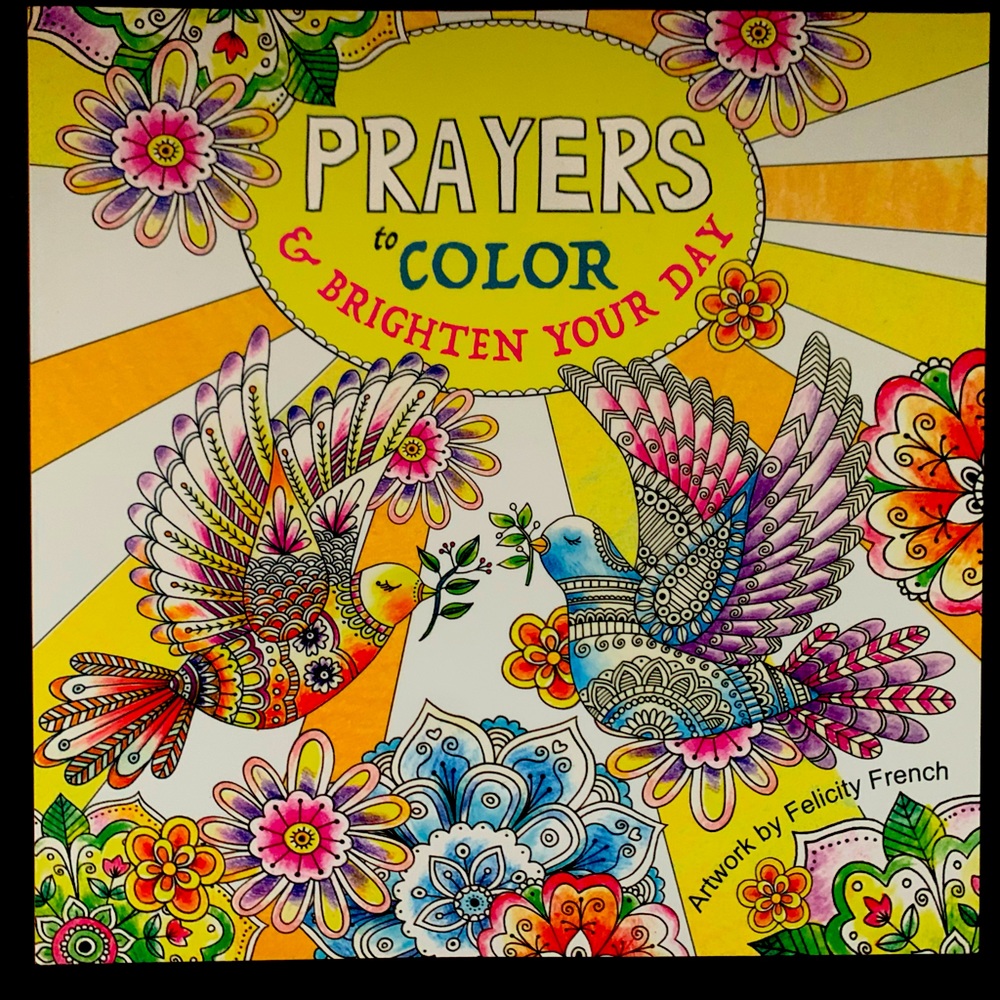Adult prayer coloring book